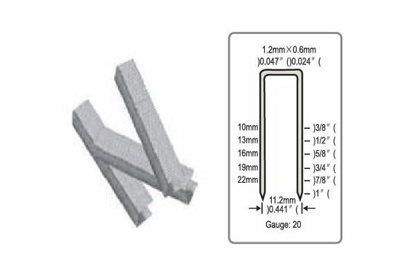 20 Ga. Fine Wire Staples(10J Series)